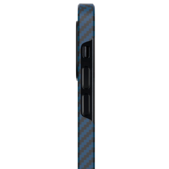 Карбоновый чехол для iPhone 12 Pro синий