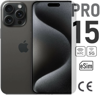 Apple iPhone 15 Pro 128ГБ черный eSIM