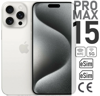 Apple iPhone 15 Pro MAX 256ГБ белый eSIM