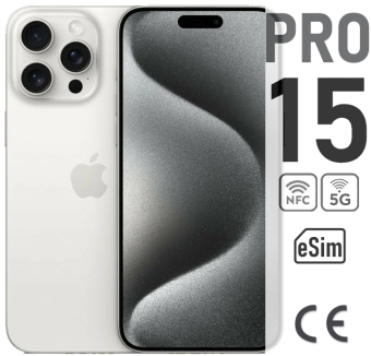 Apple iPhone 15 Pro 128ГБ белый eSIM