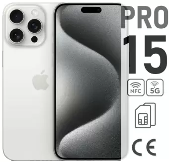 Apple iPhone 15 Pro 1TB White Titanium (Белый титан) — купить в Москве и СПб.