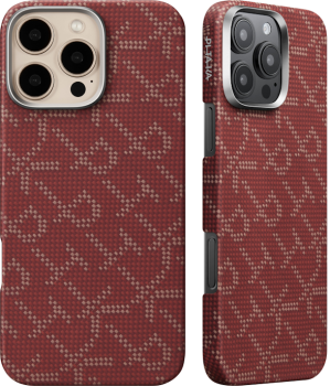 Pitaka Monogram iPhone 16 Pro MAX Red Gold