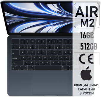 Apple MacBook Air M2 16Gb 512Gb Midnight
