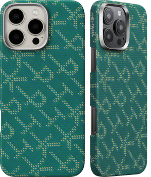 Pitaka Monogram iPhone 16 Pro MAX Green Gold