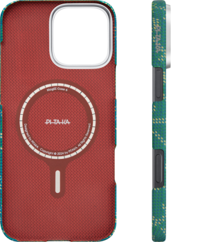 Pitaka Monogram iPhone 16 Pro MAX Green Gold