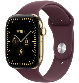 Apple Watch Series 12 46 Gold Titanium Burgundy