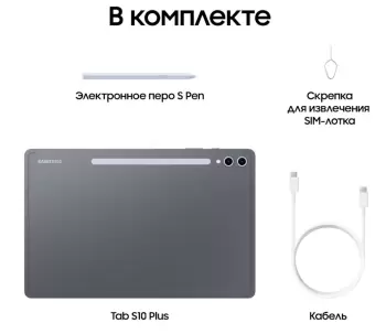 Samsung Tab S10+ 12/256Gb Серый