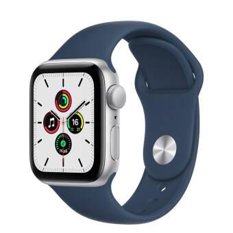 Apple Watch SE (40мм) синий ремешок